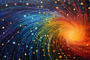 Rainbow Galaxy Swirl  Diamond Painting Kits