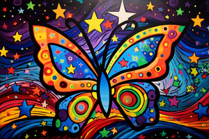 Bold Playful Butterfly Diamond Painting Kits