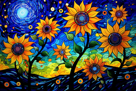 Starry Night Sunflowers