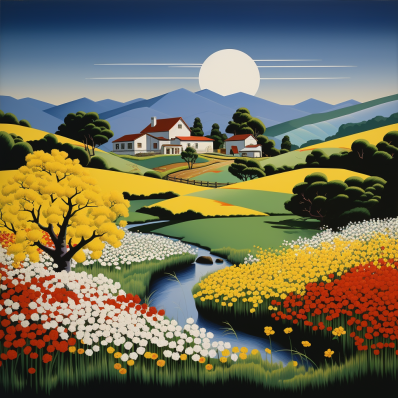 Countryside Hillside Home