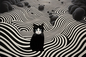 Black And White Cat Diamond Painting Kits