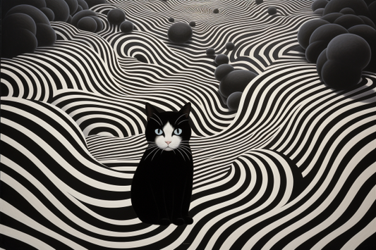 Black And White Cat Diamond Painting Kits