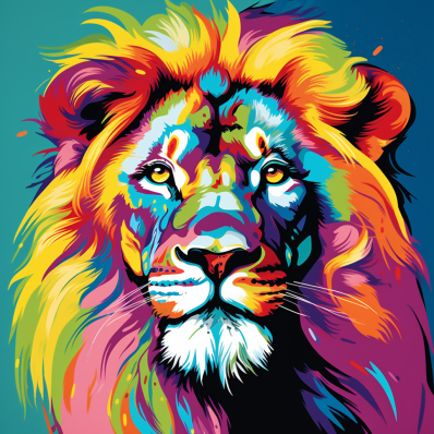 Lion Pop Art