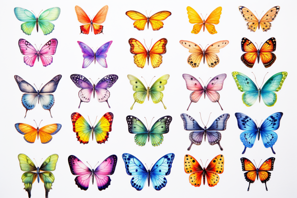 Watercolor Butterfly Collection Diamond Painting Kits