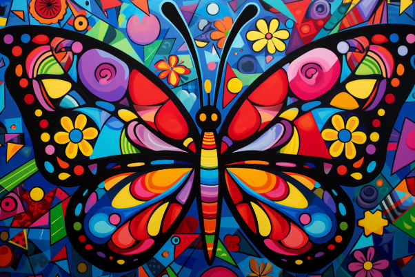 Bold Colorful Fun Butterfly Diamond Painting Kits
