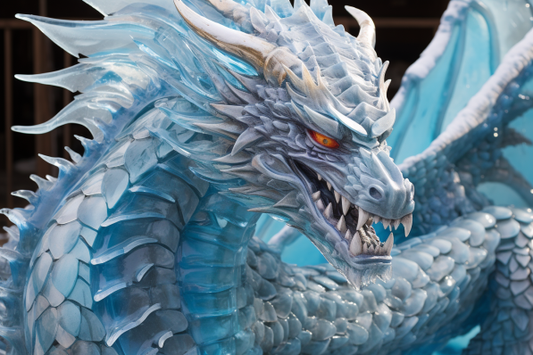 Ice Cold Ice Dragon  Diamond Painting Kits