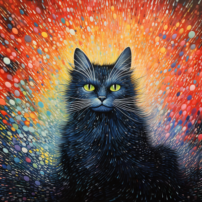 Artsy Smirking Kitty Diamond Painting Kits