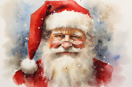 Watercolor Santa Clause Diamond Painting Kits