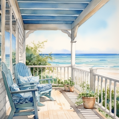Oceanview Porch Diamond Painting Kits
