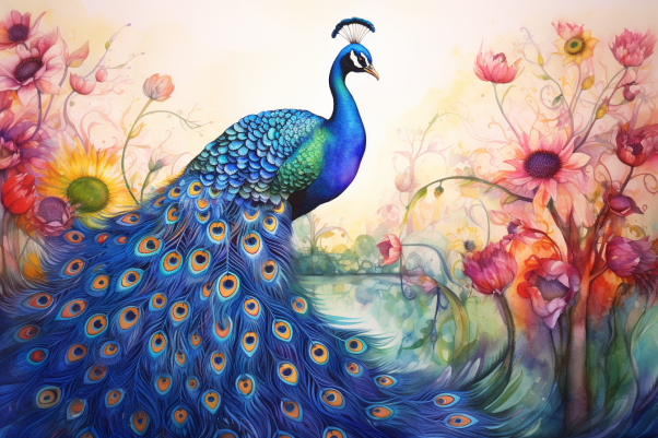 Sweet Gentle Peacock Diamond Painting Kits