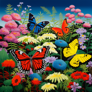 Butterflies And Flowers