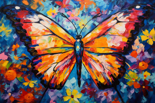 Artsy Colored Butterfly Diamond Painting Kits
