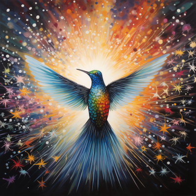 Radiant Hummingbird Diamond Painting Kits