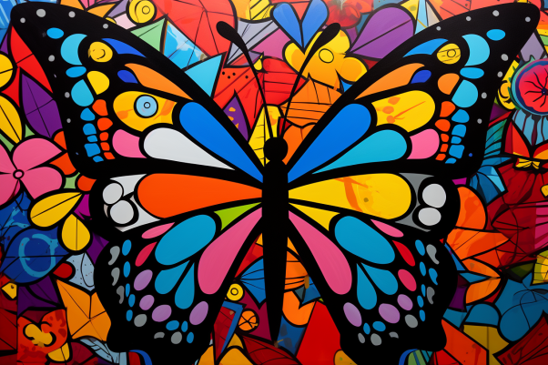 Bold Colorful Butterfly Diamond Painting Kits