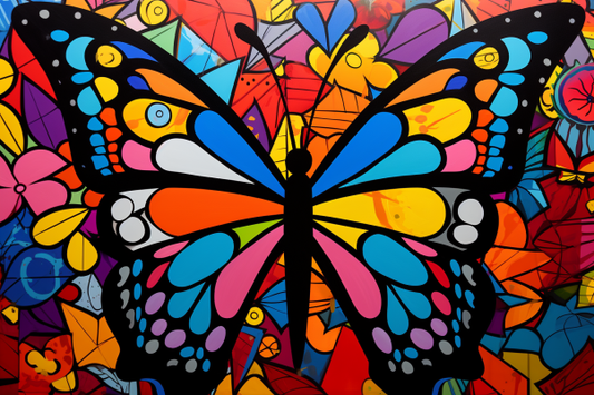 Bold Colorful Butterfly Diamond Painting Kits