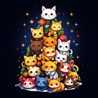 Kitty Kitty Amine Christmas Tree