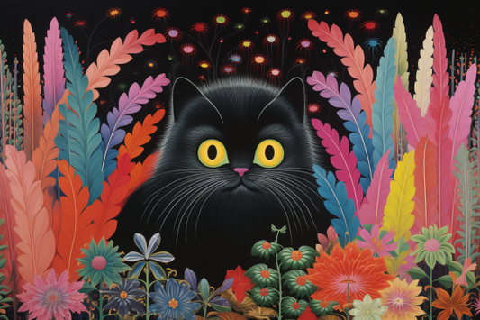 Black Persian Cat Diamond Painting Kits