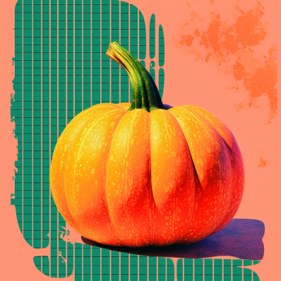 Orange Pumpkin Art