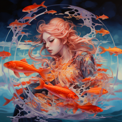 Dreaming Of Goldfish  Diamond Painting Kits