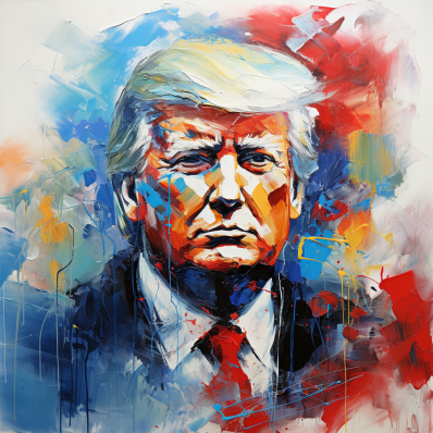 Donald Trump Abstract ' Diamond Painting Kits