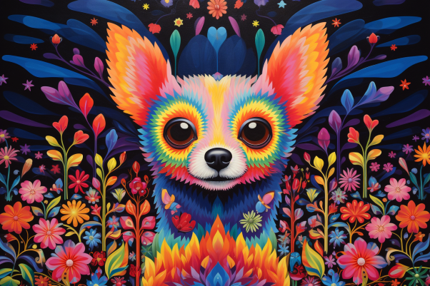 Bold Colorful Chihuahua Diamond Painting Kits