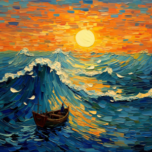 A Boat At Sea