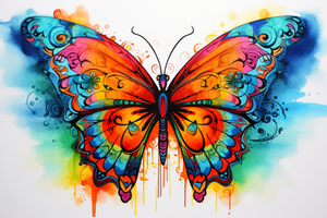 Watercolor Vibrant Butterfly Diamond Painting Kits