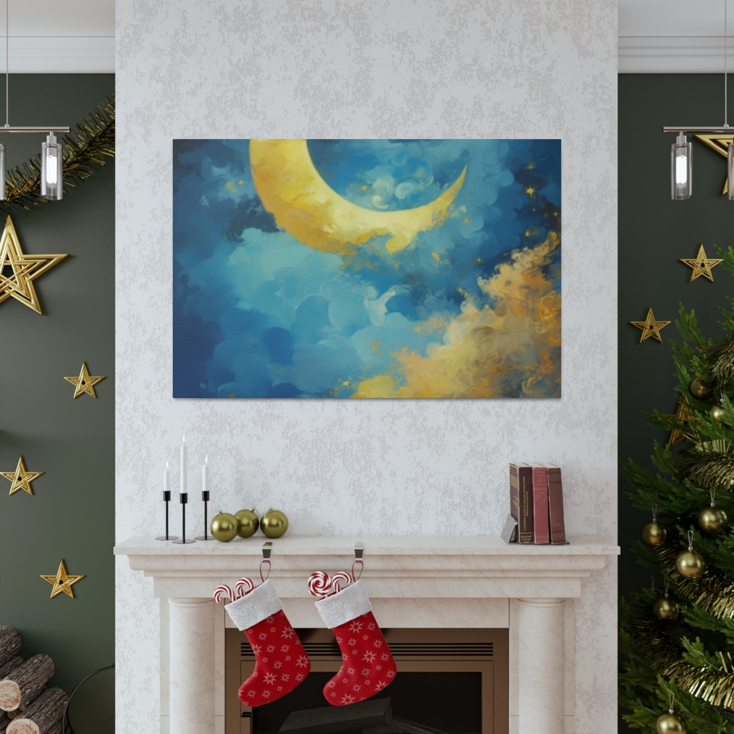 Crescent Moon- Large Wall Art