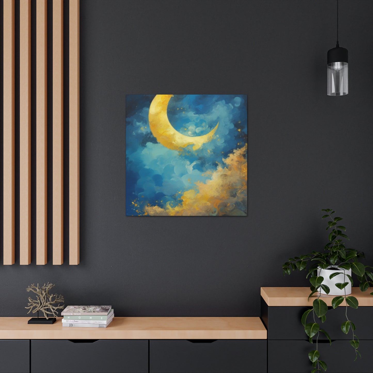 Crescent Moon- Large Wall Art