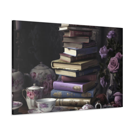 Teatime For A Serious Reader  - Large Wall Art