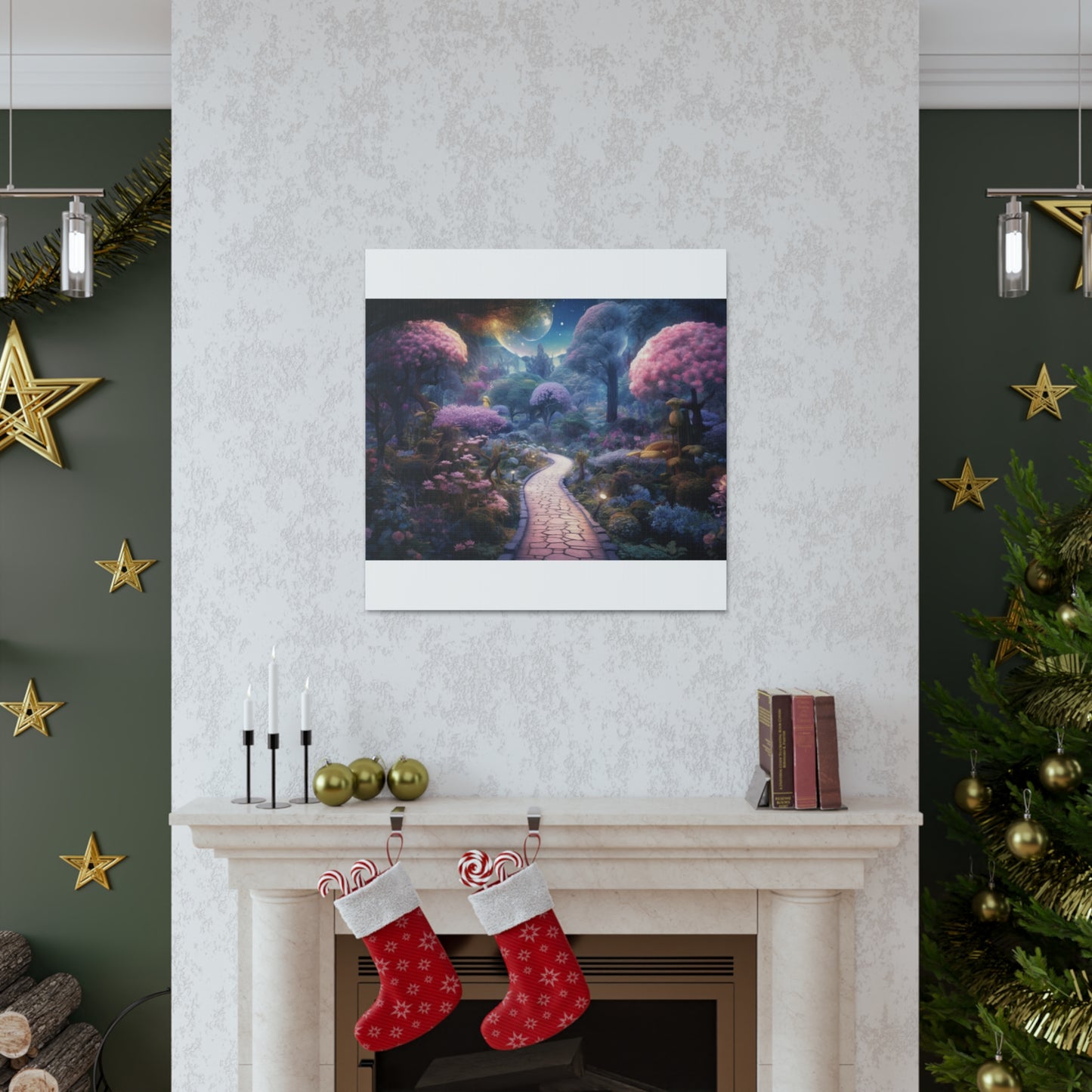 Late Night Stroll In A Magical World- Large Wall Art