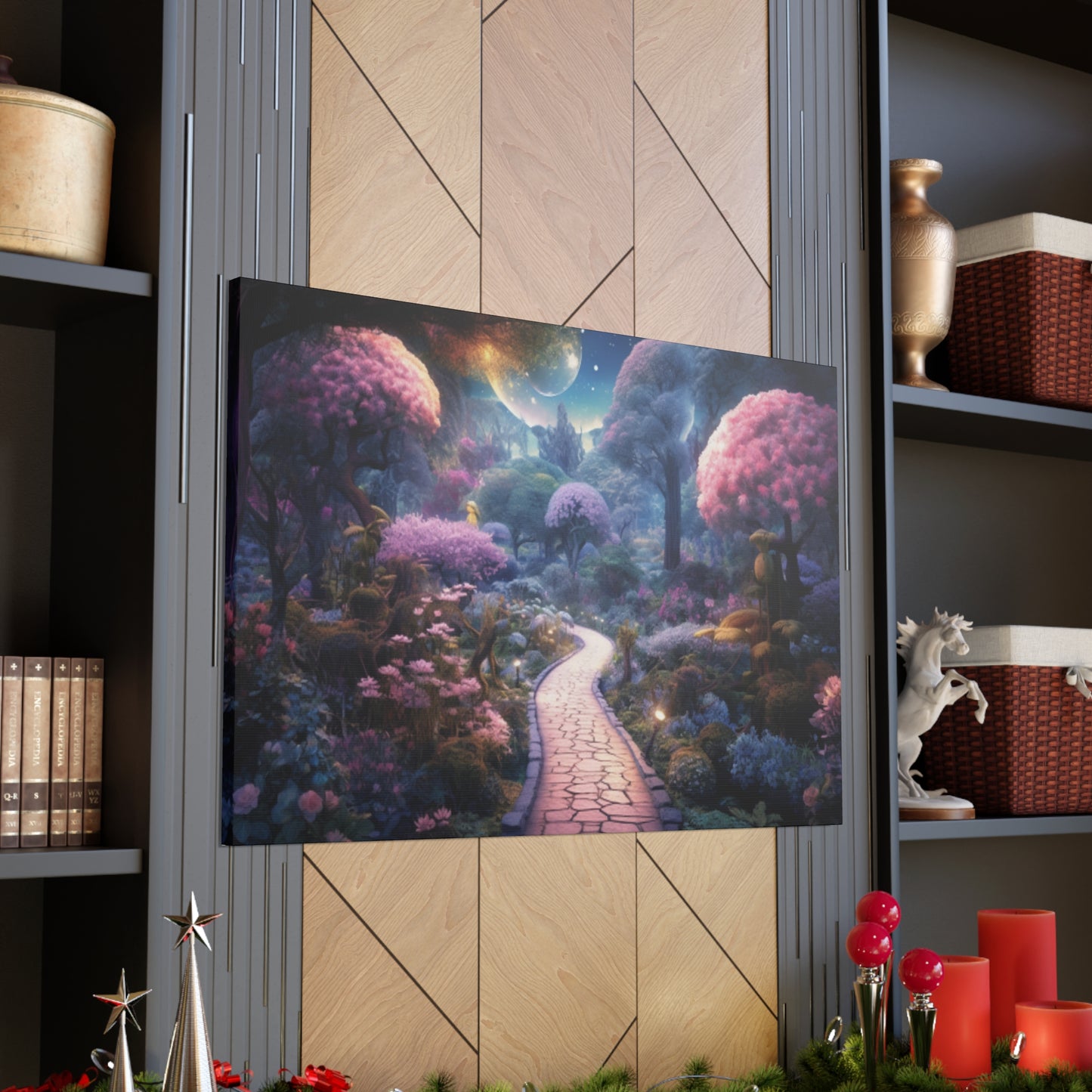 Late Night Stroll In A Magical World- Large Wall Art