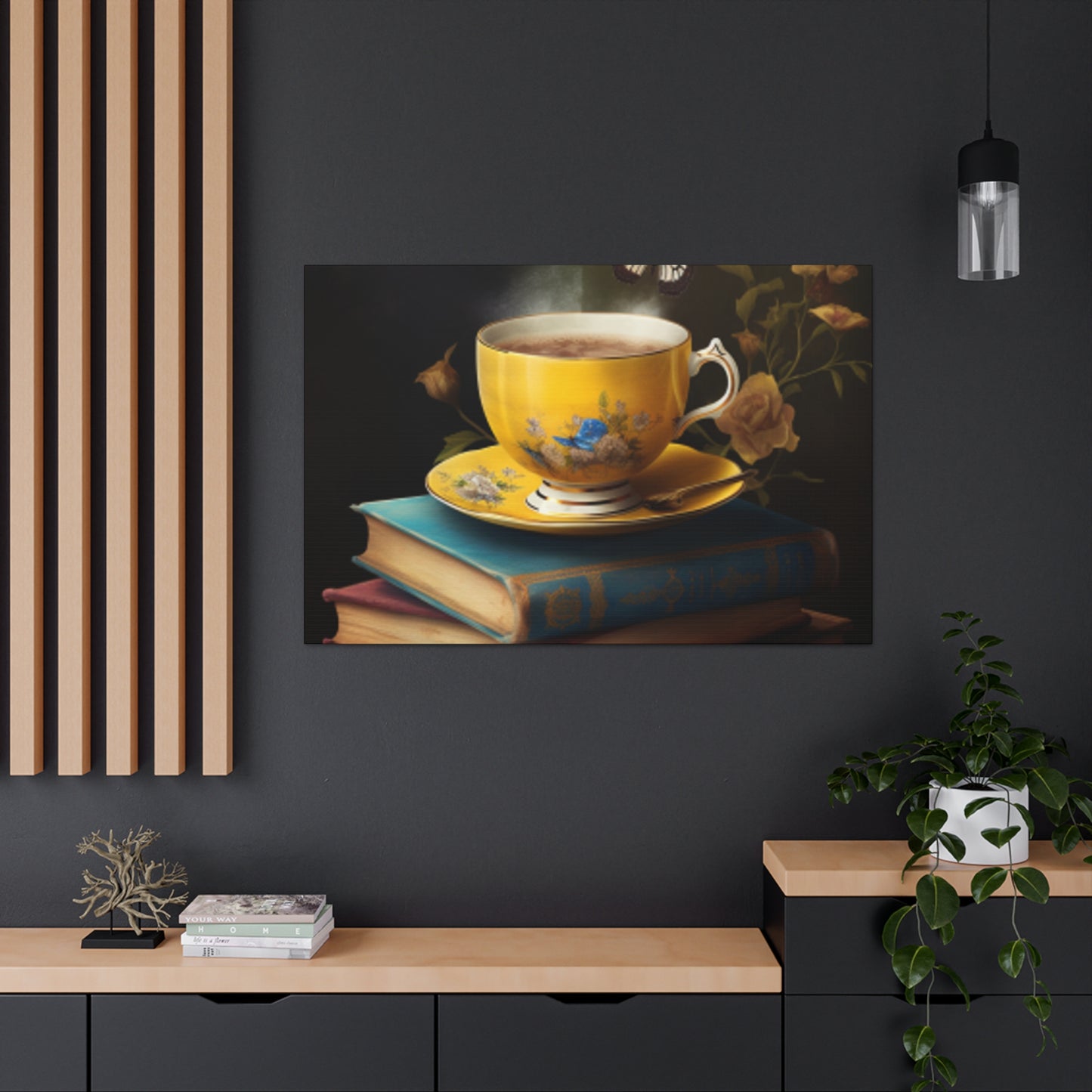 Butterfly Tea Time- Large Wall Art