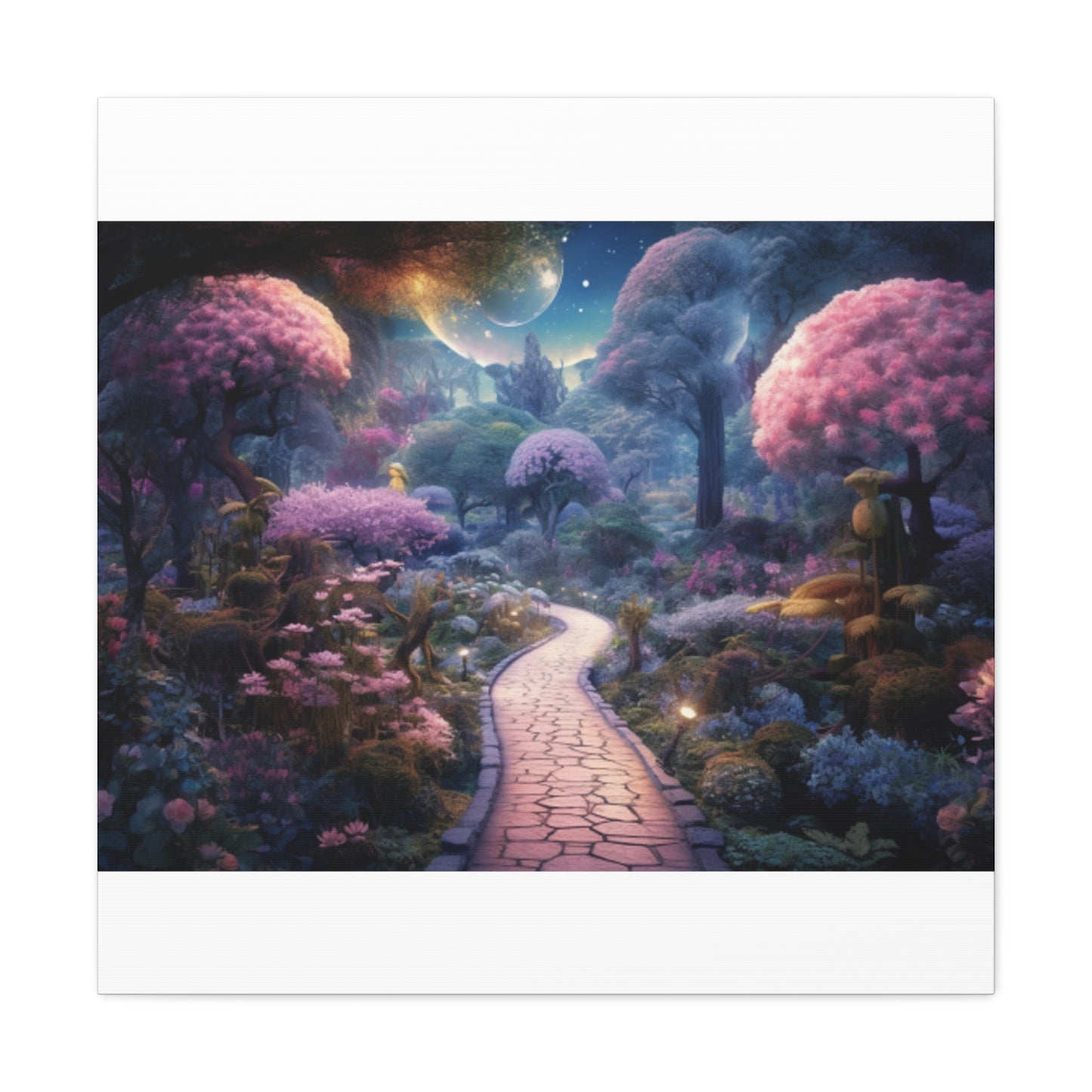 Late Night Stroll In A Magical World- Large Wall Art