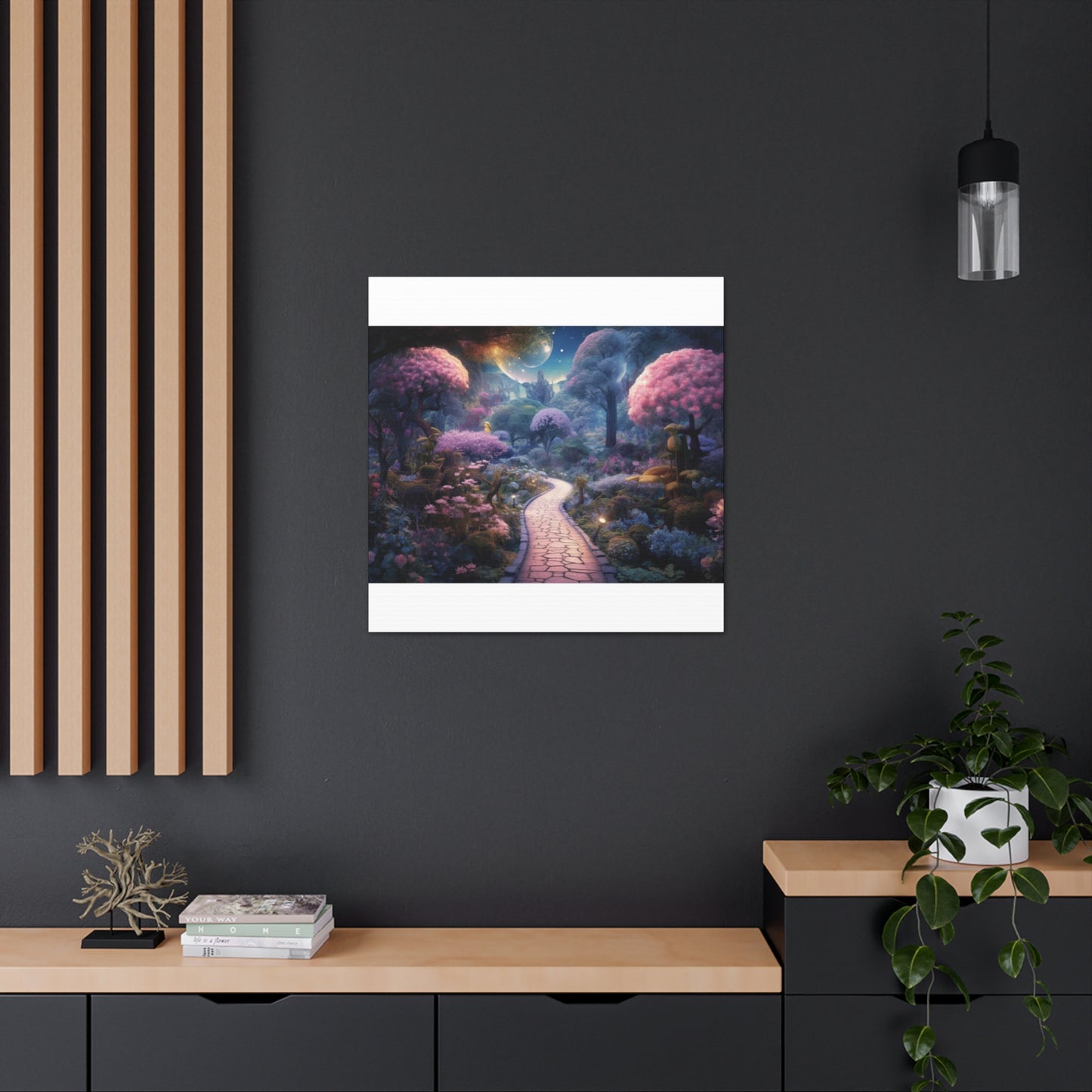 Late Night Stroll In A Magical World- Large Wall Art