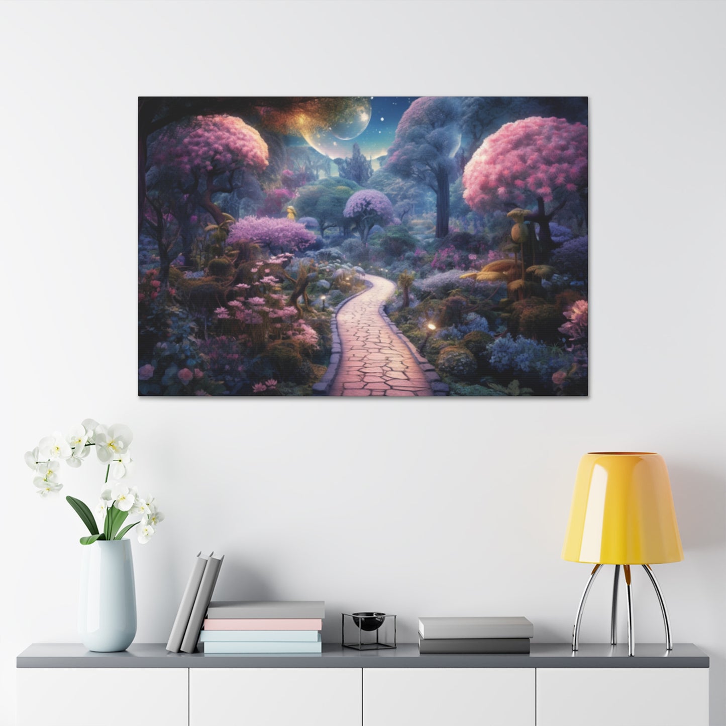 Late Night Stroll In A Magical World- Large Wall Art