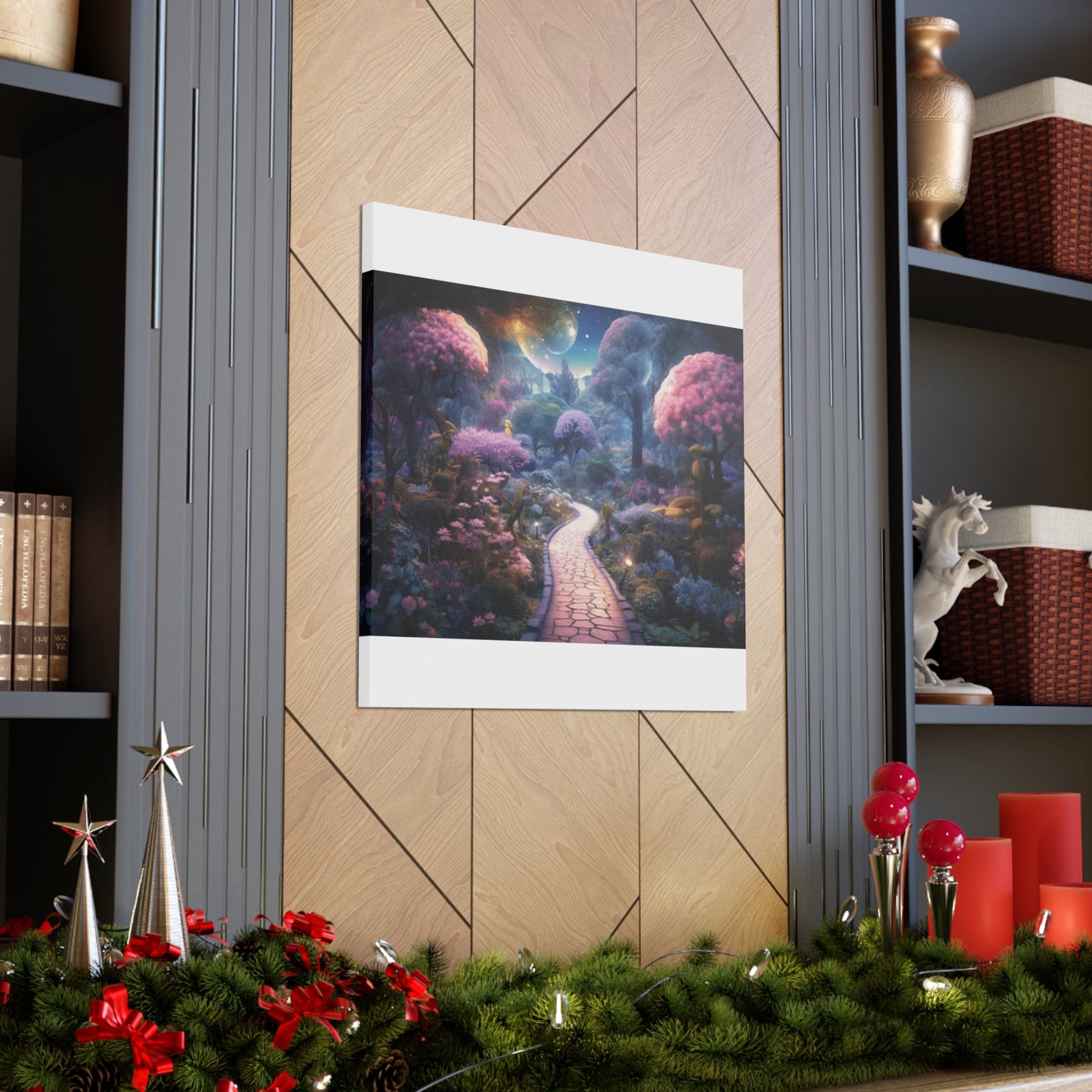 Late Night Stroll In A Magical World- Large Wall Art