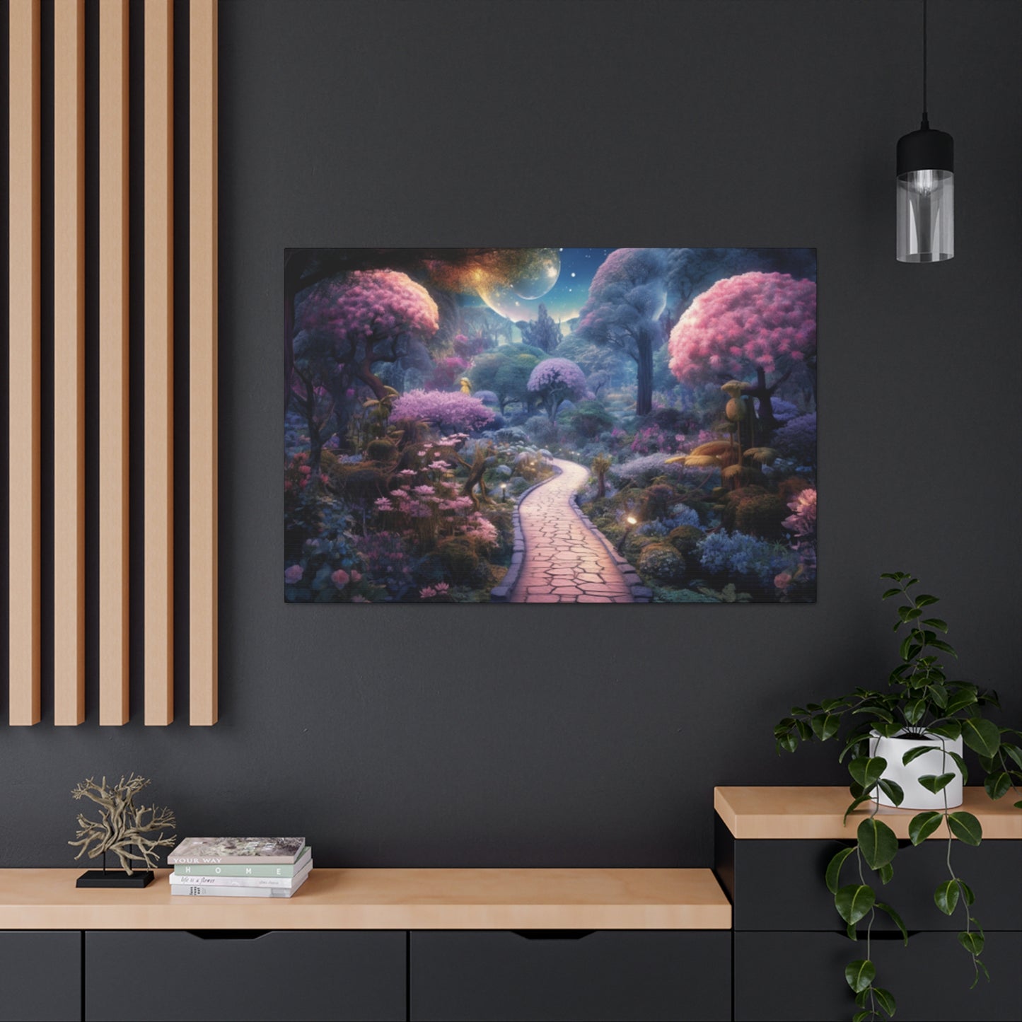 Late Night Stroll In A Magical World- Large Wall Art