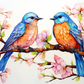 A Sweet Lovebirds Gaze