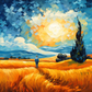 Taking A Walk In Golden Fields