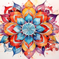 Watercolor Mandala Flower