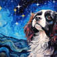 Starry Night King Charles Spaniel