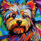 Fun Color Yorkie Art