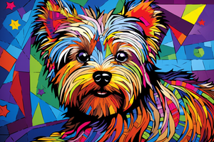Fun Color Yorkie Art