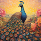 Graceful Peacock Among The Sunset  Diamond Painting Kits