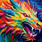 Ferocious Colorful Dragon