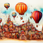 Watercolor Hot Air Balloon Festival