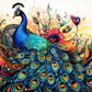 Bold Watercolor Peacock