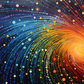 Rainbow Galaxy Swirl  Diamond Painting Kits