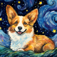 Starry Night Corgi
